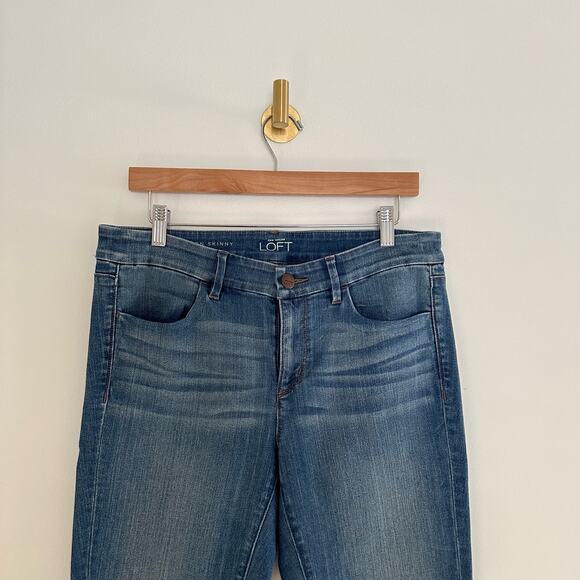 Ann Taylor LOFT Modern Skinny Ankle Jeans Dark Wash 29/8 - Picture 4 of 12